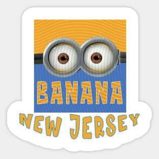 DESPICABLE MINION AMERICA NEW JERSEY Sticker